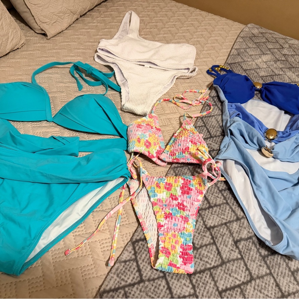 Bundle of brand new bathing suits from Amazon